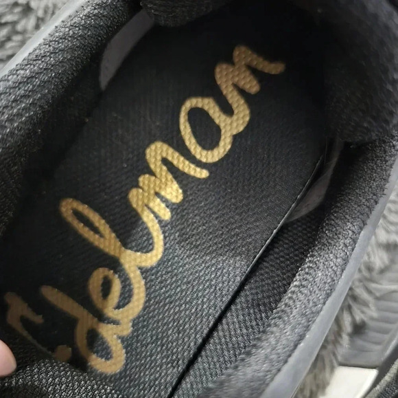 Sam Edelman | Black White Fashion Sneakers Sz 10 - Picture 4 of 9